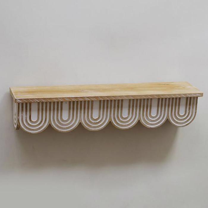 ESTHETI home Rafiera Toixou Xulini se Fusiki Apoxrosi me Lefko Sxedio 60x13x12cm 750-30016