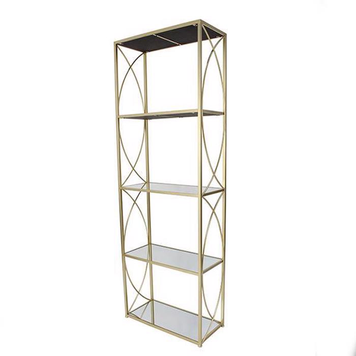 ESTHETI home Rafiera Metalliki Xrusi me 4 Rafia 61x28x177cm 750-31513