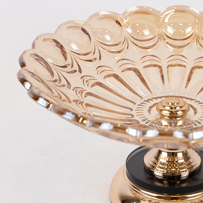 ESTHETI home Tourtiera Metalliki Xrusi me Gyali F30x18cm 754-11020