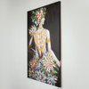 ESTHETI home Pinakas se Kamba Gynaika Ntumeni me Louloudia 80x3.5x120cm 755-12019