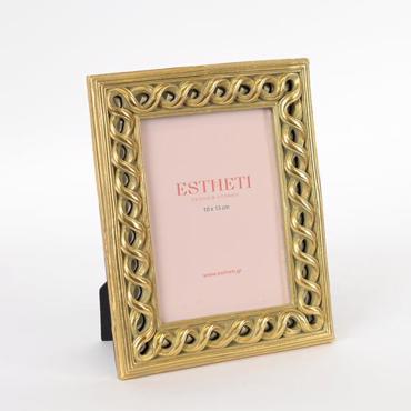 ESTHETI home Κορνίζα Resin με Χρυσή Αλυσίδα (10x15cm) 16.9x2x22cm 756-12064