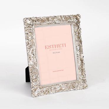 ESTHETI home Κορνίζα Resin Χρυσή/Ασημί (10x15cm) 15.7x1.8x20.3cm 756-12073