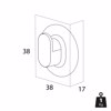 Tiger Cooper Aggistro medium me aftokolliti basi toixou Polished gold 800555
