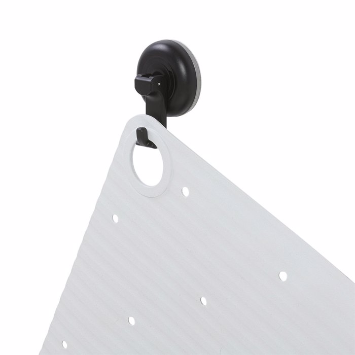 Sealskin Ribb Antiolisthitiko Pataki 55x55cm White with Black Hook 800620
