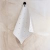 Sealskin Ribb Antiolisthitiko Pataki 55x55cm White with Black Hook 800620