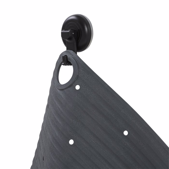 Sealskin Ribb Antiolisthitiko Pataki 55x55cm Anthracite with Black Hook 800621