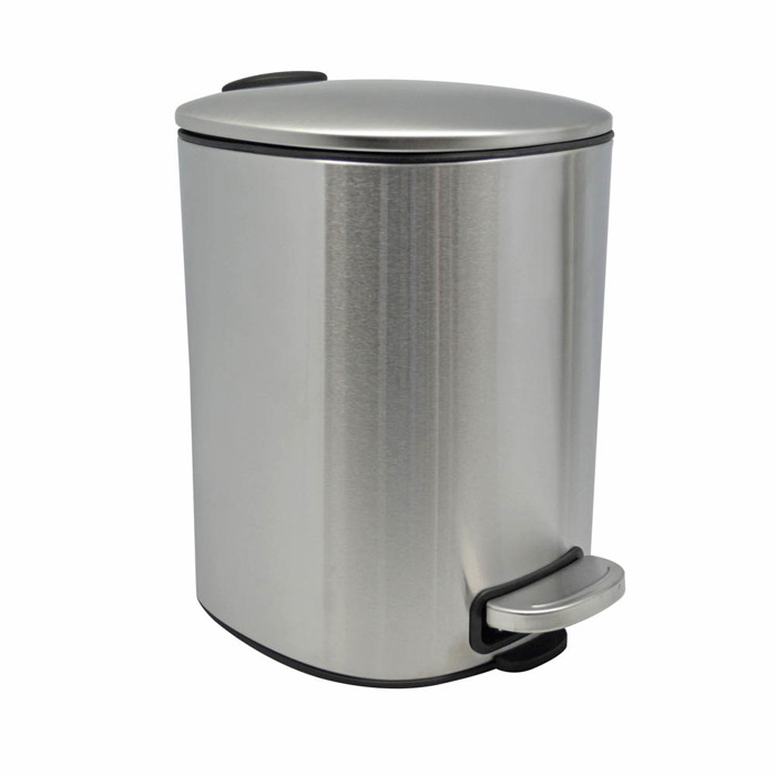 Ankor Kalathi Baniou 5Lt Inox Mat Tetragno Soft Close 25.2x20x27cm (824724)