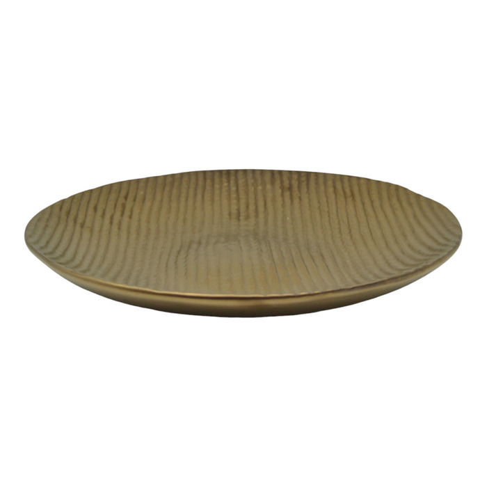 Ankor Piatela Keramiki Me Anagufi ufi Bronze-Xrusi 28.5x28.5x4cm (840458)