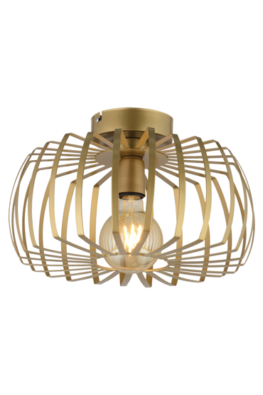 ArLight CCT 1256 AB Πλαφονιέρα Αράχνη Μονόφωτη Χρυσή Ε27 Φ35x26cm 0063196