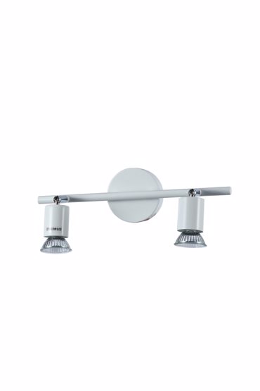 ArLight WLC 5215-2 WH Σπότ Τοίχου Ράγα Δίφωτη Λευκή GU10 32x9x13cm 0064192