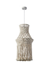 ArLight PDC 6816 Kremasto Fotistiko Orofis Makrame Lefko me Krossia Monofoto E27 F35x185cm 0084609