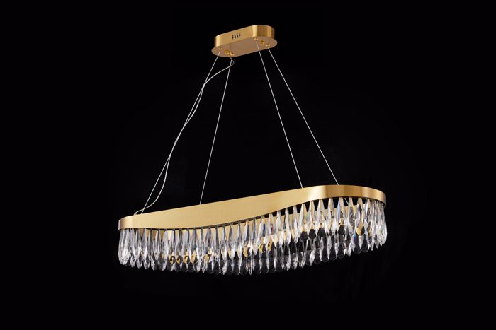 ArLight PDC 708-80 Poluelaios Xrusos Obal me Krustalla LED Thermo Lefko 100x30x100cm 0104527