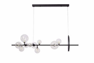 ArLight PDC 2049-10 Κρεμαστή Ράγα Οροφής με LED και G9 Γλόμπους Διάφανους 120x28x120cm 0104530
