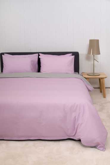 Βιοκαρπέτ Home Σετ Υπέρδιπλη Παπλωματοθήκη Home 'View' Lilac/Lt Grey 225x245cm