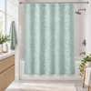 Kourtina Baniou 180x180cm PEVA Prasini me Petrini ufi MRShome