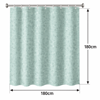 Kourtina Baniou 180x180cm PEVA Prasini me Petrini ufi MRShome
