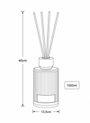 MRShome Aromatiko Xorou me Sticks 1000ml Cashmere Silk
