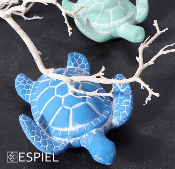 Diakosmitiki Keramiki Figura Xelonas Prasini 19X15X5.5ek. ERT333K4 Espiel