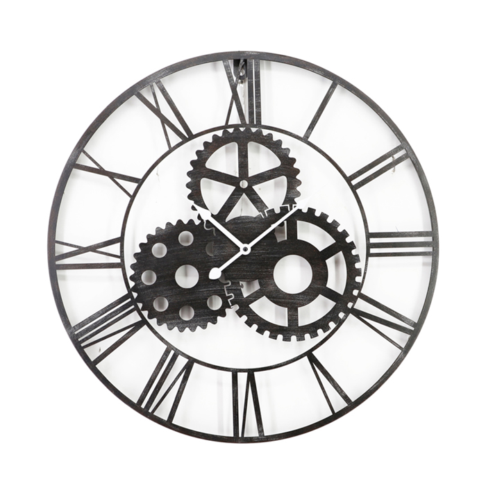 Liberta - Maison ROWEL Roloi Toixou Metalliko Mavro F60x3.5cm 016750