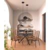 Liberta - Maison NOIR Trapezi Rotonta Diafano/Mavro F110x75cm 02-0325