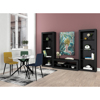 Liberta - Maison NOIR Trapezi Rotonta Diafano/Mavro F110x75cm 02-0325