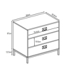 Liberta - Maison RUBIK Komota Cement Anoixto me Pattern me 3 Surtaria 80x40x80cm 09-0953