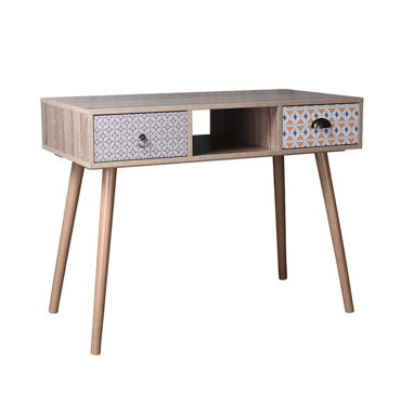 Liberta - Maison MUSTARD Κονσόλα Sonoma με Pattern με 2 Συρτάρια 100x50x78cm 24-0580