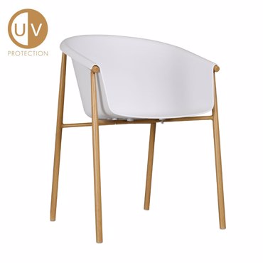 Liberta - Maison CARINA Πολυθρόνα Λευκή 59x57x80cn 27-0158