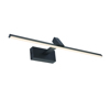 ACA Epitoixio Fotistiko ''MIRAR'' Metalliko Mavro me LED Thermo Lefko 50x16.5x7.5cm PN13LEDW50BK
