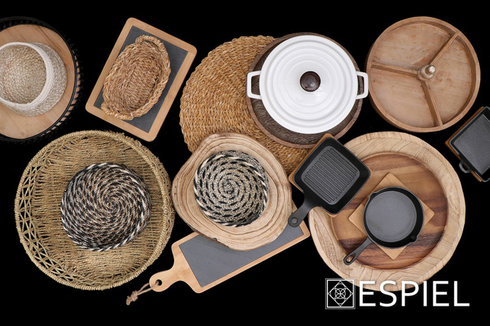 Espiel Tignaki Tetr. Cast-Iron Mavro 24X16X5ek me Basi B SAG103