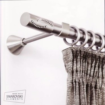 Κουρτινόξυλο Vanilia φ25 Inox by Aslanis