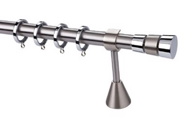 Κουρτινόξυλο φ25 inox Πήγασος