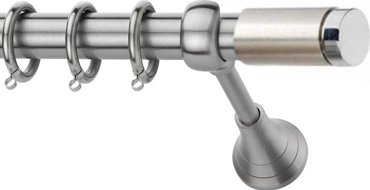 Κουρτινόξυλο φ25 inox isandros