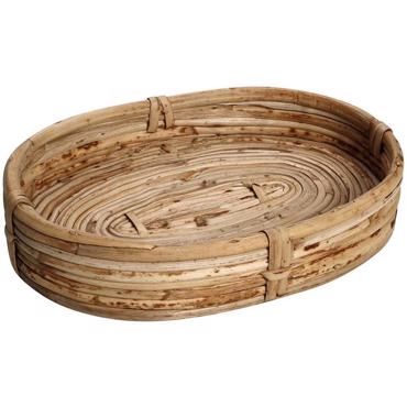 Ψωμιέρα Οβάλ Ξύλινη L 30X20X8εκ KAG142 Espiel