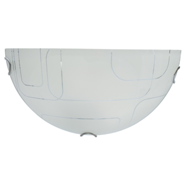 ARlight Απλίκα Τοίχου Γυαλί Wlc 9416-1/2 Λευκό Ε27 Φ15 0304170