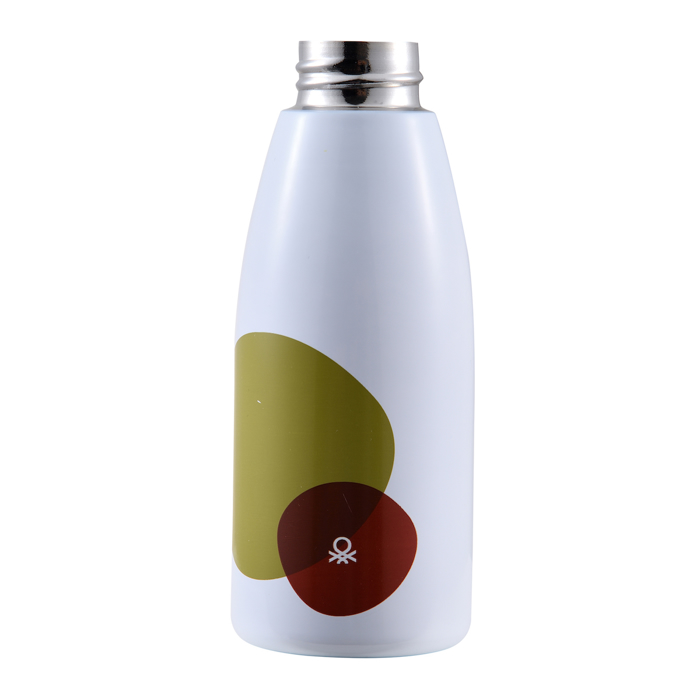 BENETTON Boukali Nerou Anoxeidoto Atsali 500ml Lefko/Prasino me Kafe Kapaki Safari BE-0893 BGBE000893