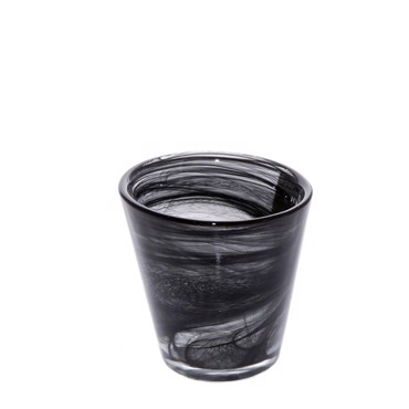 Atlas Ποτήρι Alabaster Μαύρο 120ml 7Χ7εκ HOR1033K6 Espiel