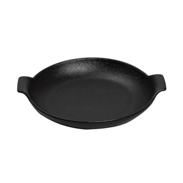 ΣΑΓΑΝΑΚΙ ΣΤΡΟΓΓΥΛΟ STONEWARE ΜΑΥΡΟ 24Χ21Χ6ΕΚ NOL113K2 ESPIEL