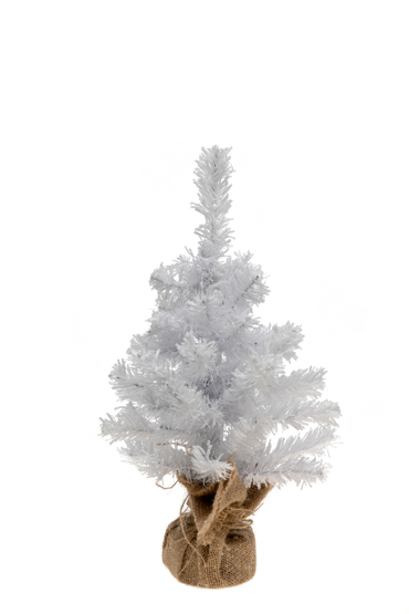 Zen Collection Χριστουγεννιάτικο Δεντράκι PVC 45cm Λευκό με Χιόνι 48753