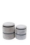 Zen Collection Set ton 2 Skampo Ggri me Dermataki 41x41x45cm/35x35x38cm 52919