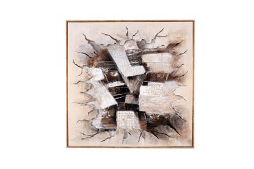 Zen Collection Πίνακας Ζωγραφικής Μοντέρνος με Κορνίζα 60x1.7x60cm 53092