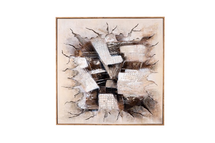 Zen Collection Pinakas Zogafikis Monternos me Korniza 60x1.7x60cm 53092