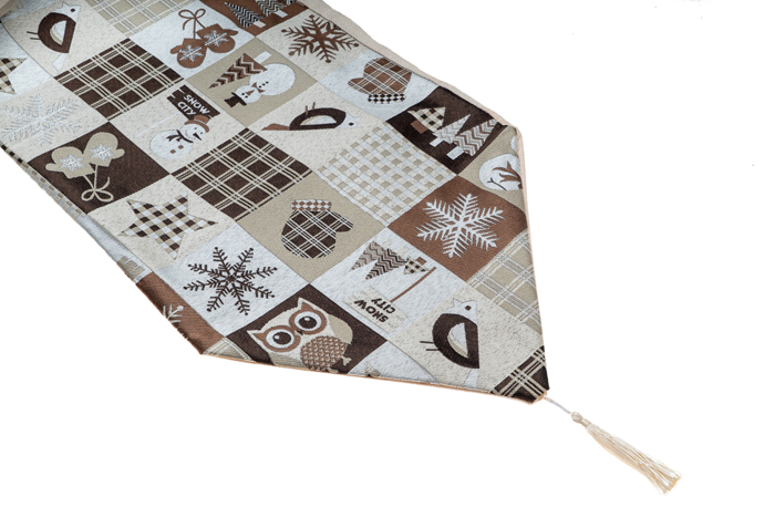 Zen Collection Xristougnniatiko Raner Ggri/Kafe me Diafores Parastaseis 35x180cm 42620