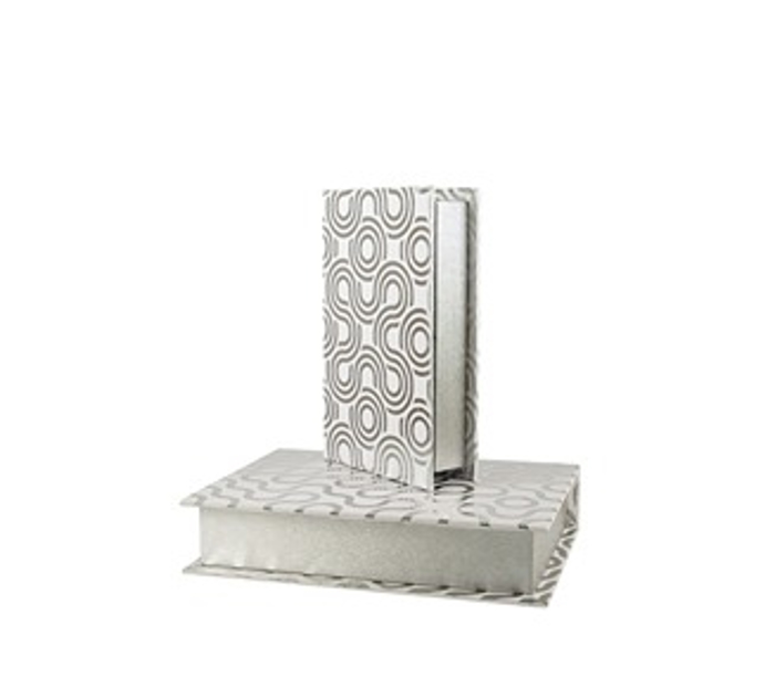 Zen Collection Set ton 2 Koutia ''Biblia'' Asimi/Lefko 31.5x22.5x6.5cm/26.5x17.5x5cm 51610