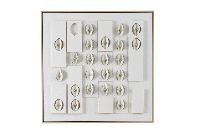 Zen Collection Pinakas me Korniza se Kamba ''Sximata'' 62x4.5x62cm 52914