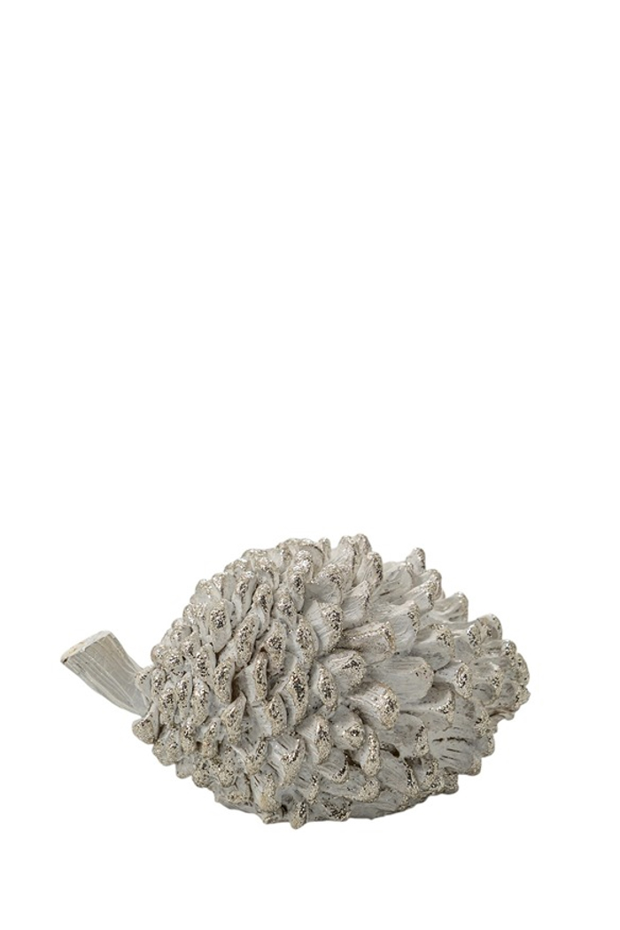 Zen Collection Xristougnniatiko Koukounari Resin Lefko/Asimi 14x9x7.5cm 53306